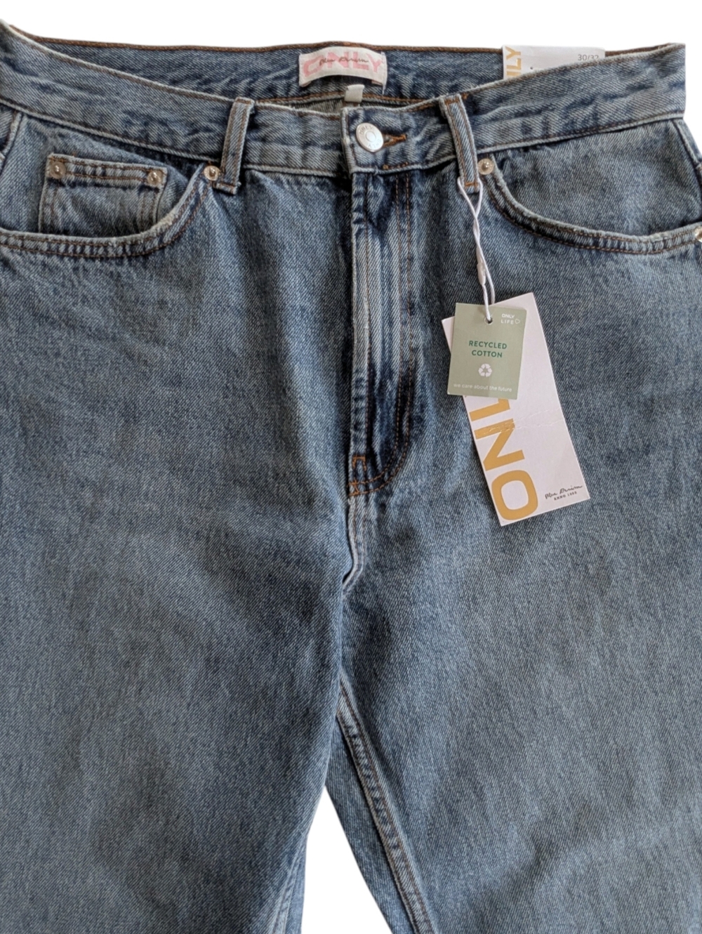 Only Riley High Rise Straight Leg Jeans Size 30 - Picture 4 of 12
